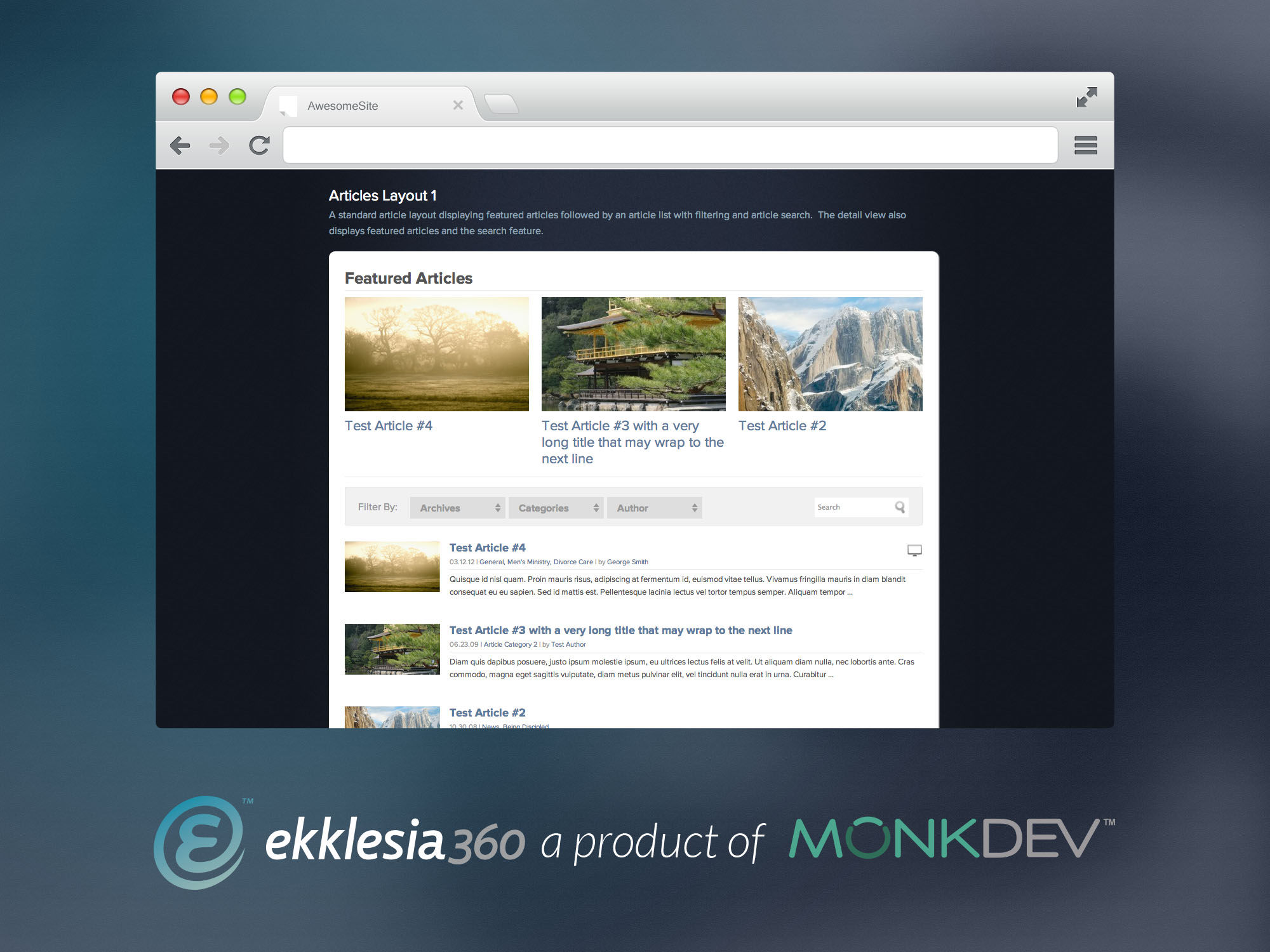 Article Layout Options